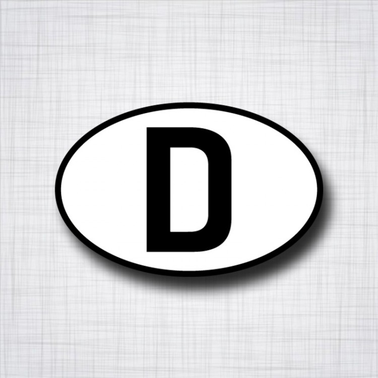 Sticker D for Deutschland