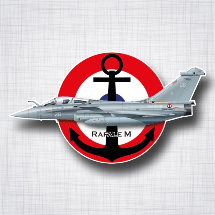 Sticker avion de combat Rafale M.