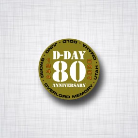 Sticker D-Day 80 anniversary.