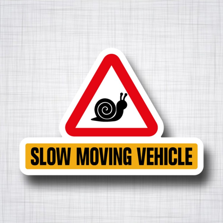 Sticker Slow Moving Vehicle